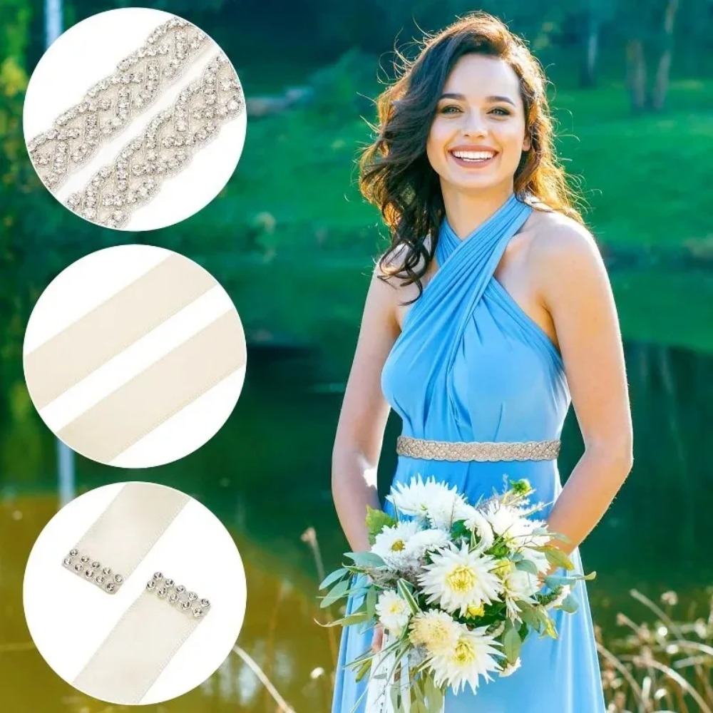 For Women Bridesmaid Dress Acc - Bridal Sash Ribbon 评论和价格
