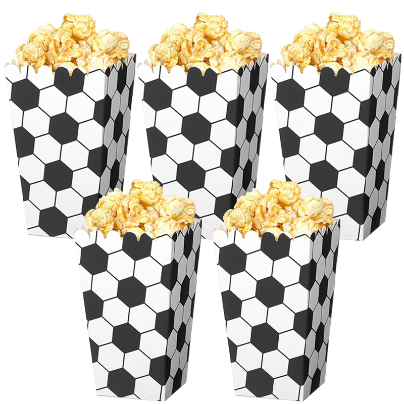 6/18Pcs  Football Popcorn Boxe - Wedding Supply.Box 评论和价格
