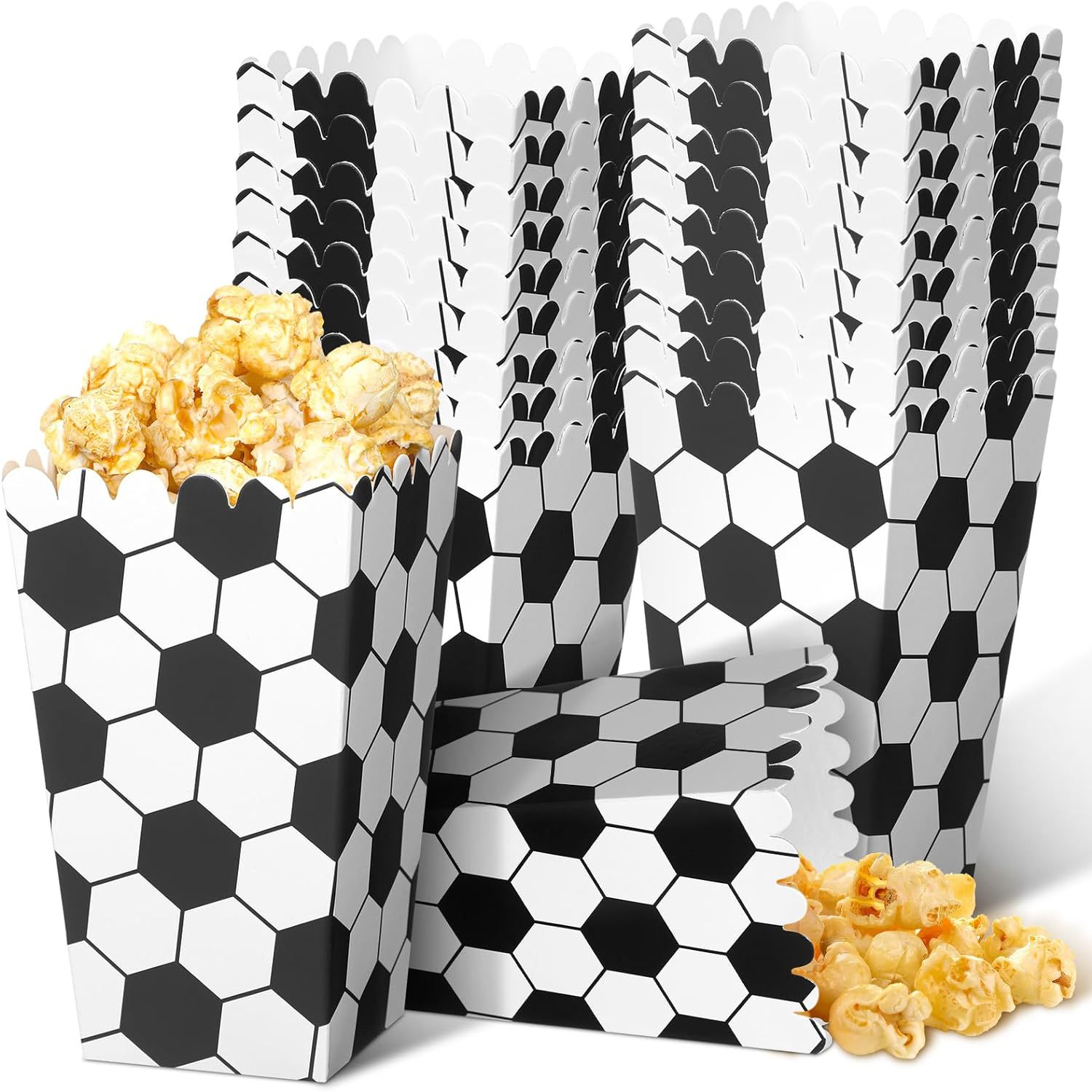 6/18Pcs  Football Popcorn Boxe - Wedding Supply.Box 评论和价格