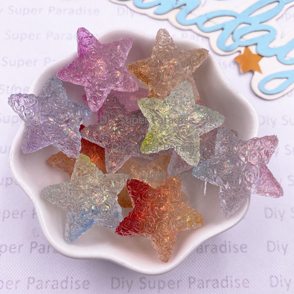 10PCS Resin Clear Candy Color  - Wedding Superstar 评论和价格