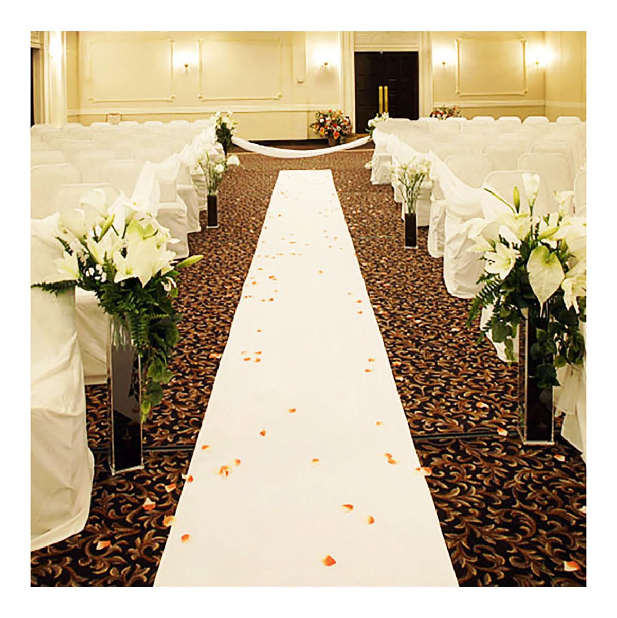 Wedding White Carpet Anti Slip - Aisle Runner White 评论和价格
