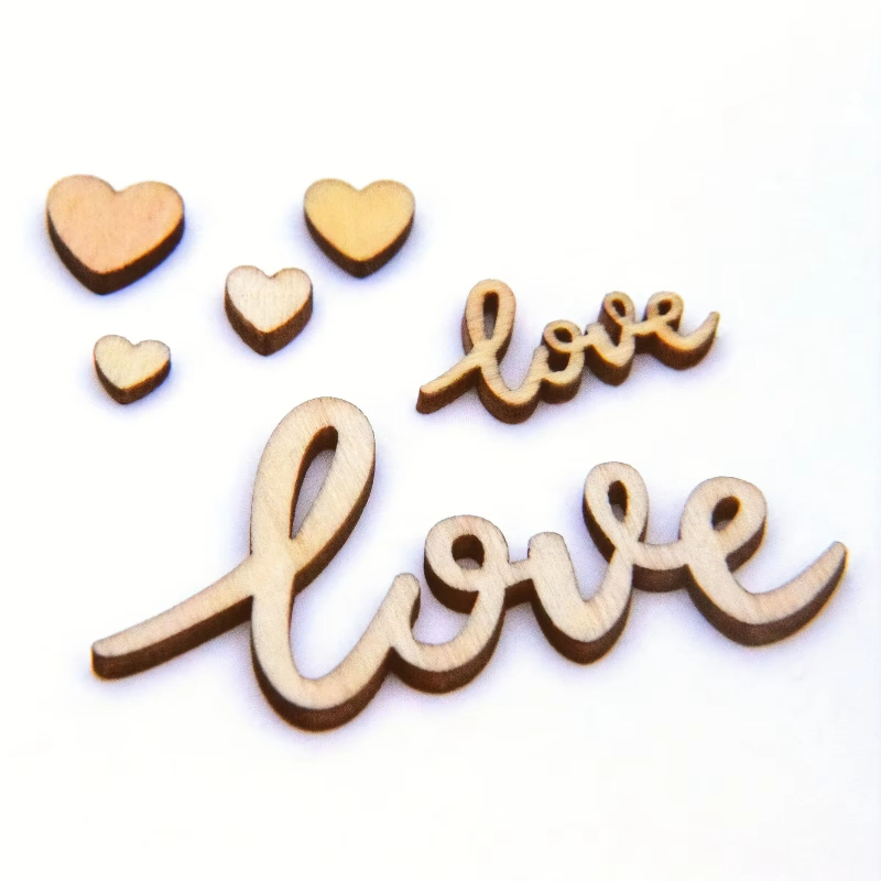 Box Set Of 120pcs Wooden Love  - Wedding Ceremony Supply 评论和价格