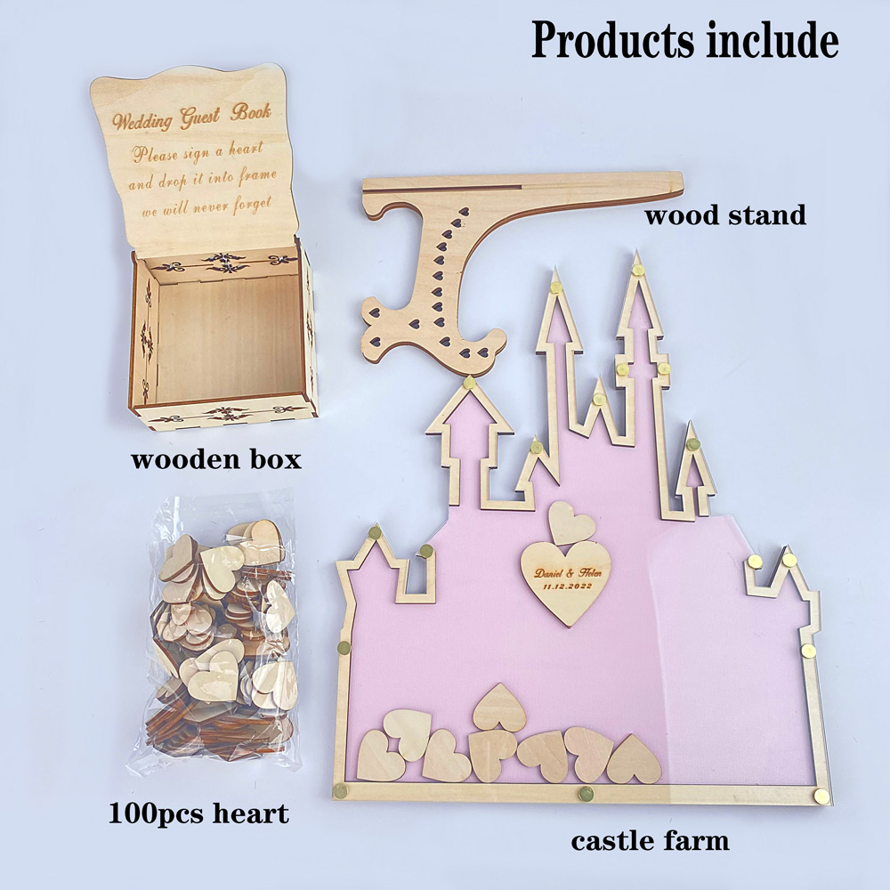 Personalized  Castle Guest Boo - Personalized Guest Book 评论和价格