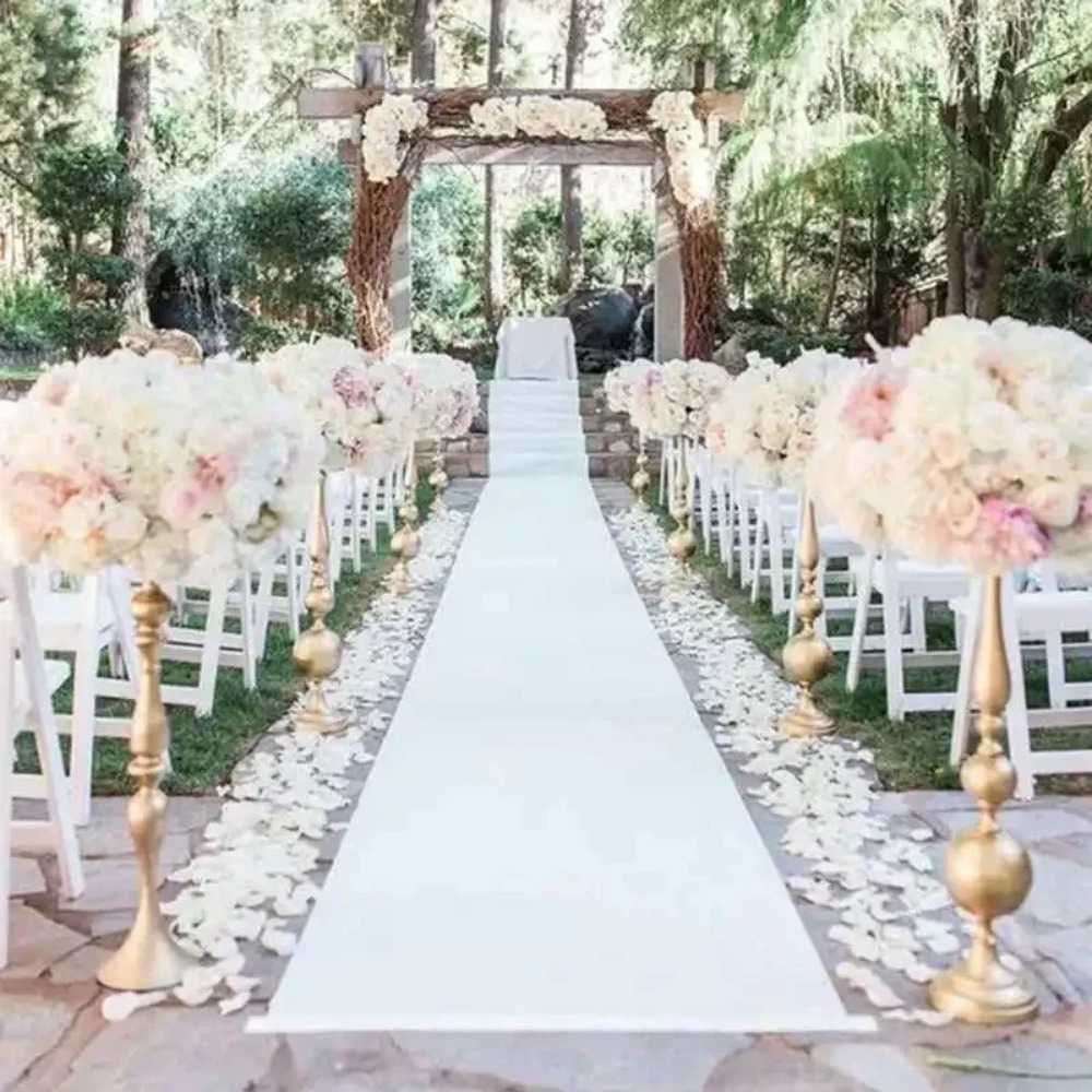 Elegant Wedding Aisle Runner C - Aisle Runner White 评论和价格