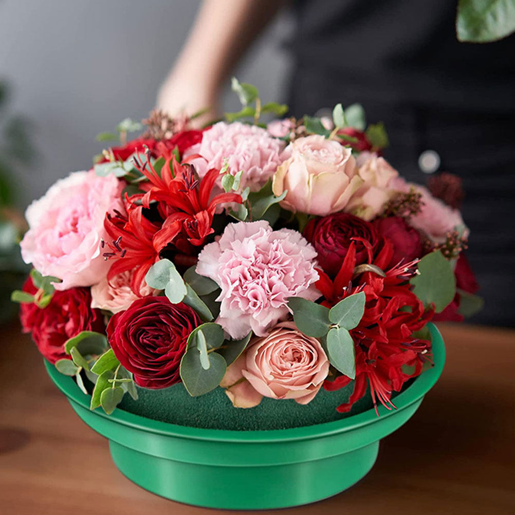 2Pcs Round Floral Mud Floral A - Wedding Floral Supply 评论和价格