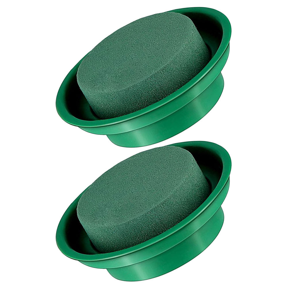 2Pcs Round Floral Mud Floral A - Wedding Floral Supply 评论和价格