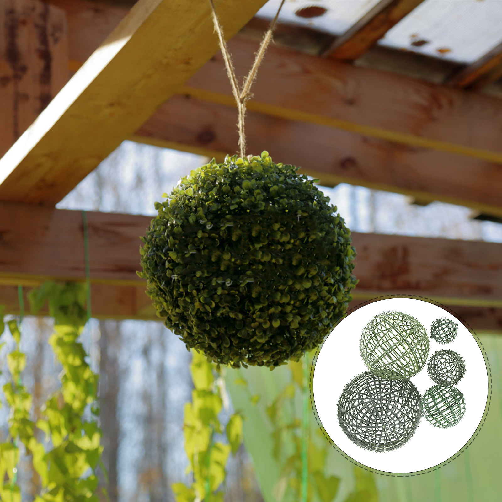 5Pcs Decorative Flower Ball Fr - Wedding Floral Supply 评论和价格
