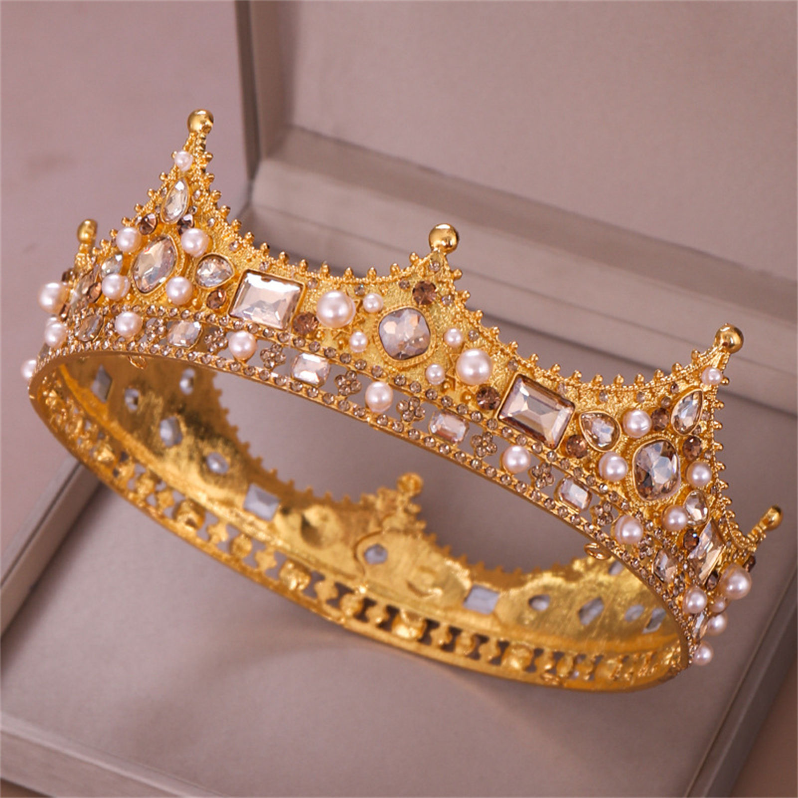 Bridal Crown Rhinestone Tiara  - Wedding Party Supply 评论和价格