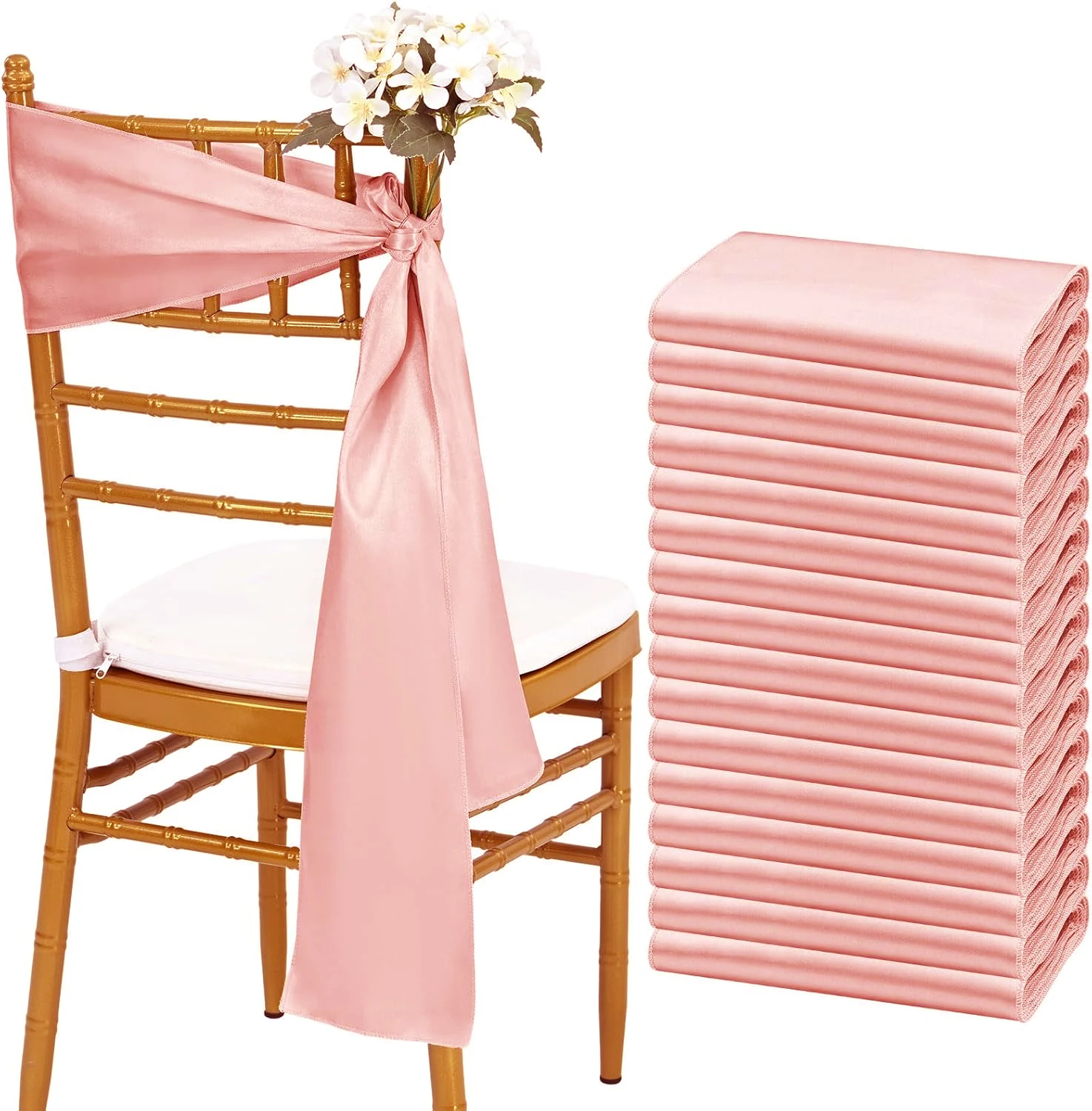 Wholesale 10/50pcs Satin Chair - Wedding Supply Wholesale 评论和价格