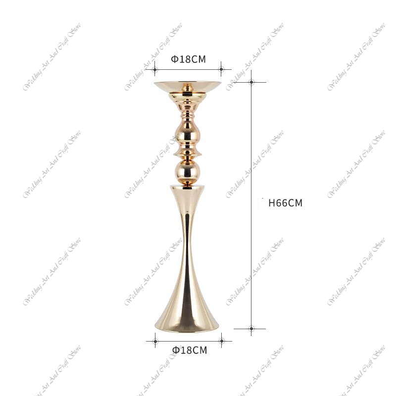10pcs H66CM f30 Iron Art Gold  - Centerpiece Vase Tall 评论和价格